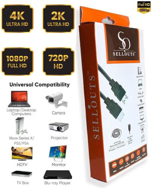 sellouts brand 4K HDMI Cable